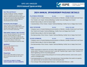 ISPE LA 2024 Annual Sponsor Package
