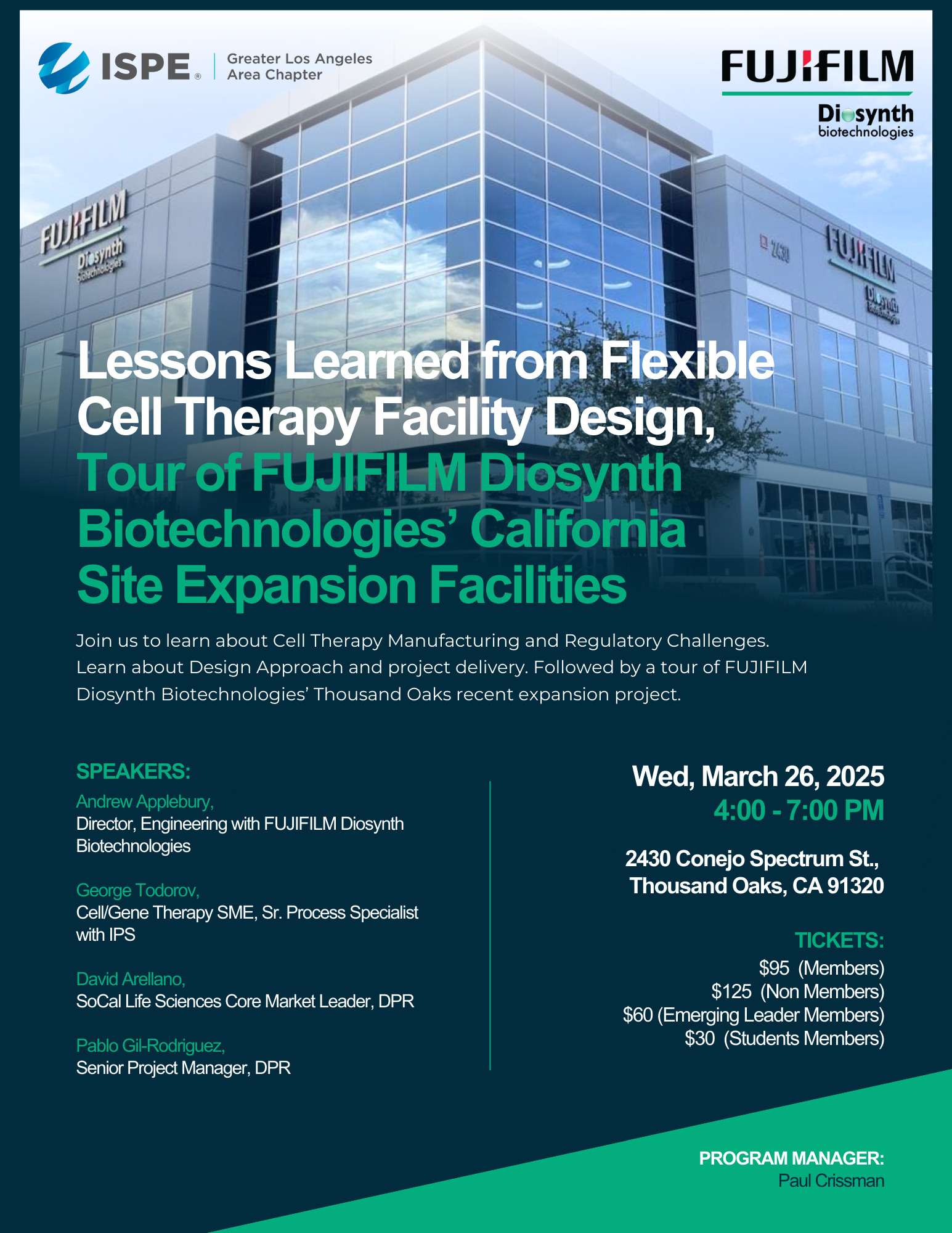 Lessons Learned from Flexible Cell Therapy Facility Design